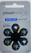 60 Pilhas Baterias Power One 10 PR70 para Aparelho Auditivo