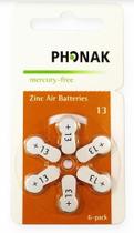 60 Pilhas P13 Phonak Aparelho Auditivo - Mercury Free