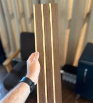 60 Placas Painel Ripado De Madeira em MDF Decorativa Autocolante