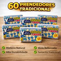 60 Prendedores de madeira ÁGUIA BRANCA tamanho tradicional ENVIO IMEDIATO 60 Prendedores de madeira ÁGUIA BRANCA tamanho tradicional ENVIO IMEDIATO