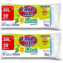 60 Saco de Lixo Perfumado Repelente 30 L Citrus Embalixo 60 Saco de Lixo Perfumado Repelente 30 L Citrus Embalixo