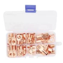 60 Terminal Conector Olhal Compressão Cobre Fio 6 10 16 25mm 60 Terminal Conector Olhal Compressão Cobre Fio 6 10 16 25mm