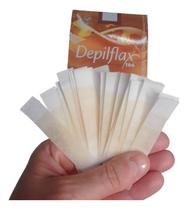 60 Tiras De Cera Pronta Sobrancelhas Buço Natural Depilflax
