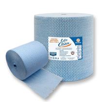 600 Panos Multiuso Limpeza Perfex Perflex Bobina Picot Azul