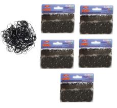 600 unidades Xuxinha Elásticos De Silicone Preta cabelo