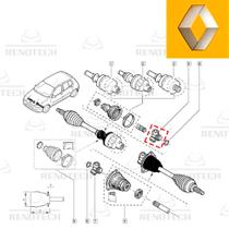 6000596212 - trizeta semi-eixo - r19 - megane - laguna - twingo - clio - clio ii