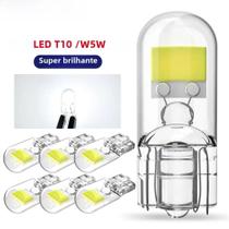 6000K 2/6x W5W T10 Lâmpadas LED Canbus Sapphire COB Car Interior Dome Luz De Leitura 168 194 5W5