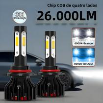 6000K Branco 8000K Azul Gelo 26000LM 360 Ângulo De Feixe 2pcs Carro LED Lâmpadas De Farol H4 H7 H11