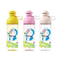 600ml Doraemon Garrafa De Água De Plástico De Grande Capacidade Portátil À Prova De Vazamento