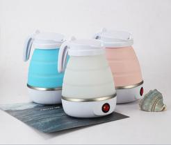 600ML Mini Chaleira Elétrica De Aço Inoxidável Dobrável De Silicone Eletrica Utensílios De Cozinha