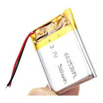 602530 3,7v 500mah 2 Fios 6mm X 25mm X 30mm Recarregavel