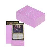 60PCS 66x91mm Protetores De Cartas Holográficos Love Star Broken Glass Tamanho Padrão Para PKM TCG