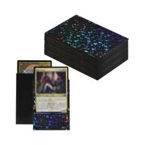 60PCS 66x91mm Protetores De Cartas Holográficos Love Star Broken Glass Tamanho Padrão Para PKM TCG