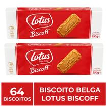64 Biscoitos - 2 Pacotes x 32 - Lotus Biscoff