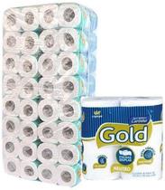 64 Rolos De Papel Higiênico Gold Folha Dupla 30M (1Pct)