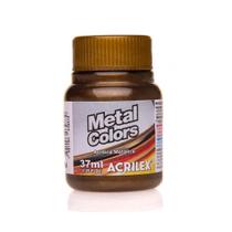 644 tinta metal colors acrilex - ouro negro - 37ml