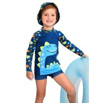 655 conjunto infantil menino blusa de proteção uv 50 + sunga 1 2 3
