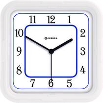 6551- Relógio De Parede Branco Twi Eurora