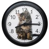 6588- Relogio de Parede Preto Eurora 6588 034