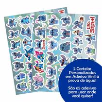 65pçs Anime Lilo & Stitch Autocolantes De Grafite À Prova D'água Para Capacete De Bicicleta Decalques De Lápis