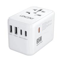 65w 100w Gan Adaptador De Viagem De Carregamento Rápido 2usb 3 Tipo C Ue Au Eua Reino Unido Plug