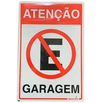 6714 placa atencao garagem 20x30 - bemfixa