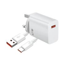 67W GaN Carregador Rápido USB QC 3.0 6A Tipo C Cabo Para iPhone Samsung Xiaomi Huawei UE EUA Plug