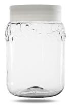 68 Potes PET com desenho de colmeia 365ml com tampa 68 Potes PET com desenho de colmeia 365ml com tampa