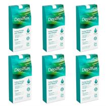 6CX Folhas Prontas Faciais Depilflax Aloe Vera C/24 Unidade 6CX Folhas Prontas Faciais Depilflax Aloe Vera C/24 Unidade
