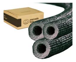 6mt Tubo Esponjoso Isolante Blindado Branco ou Preto 1/2 ou 1/4 ou 3/8