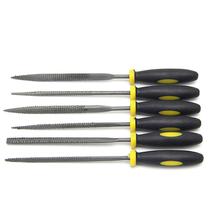 6Pcs 140mm Mini Metal Filing Rasp Needle File Wood Tools Hand Woodworking - Preto - 140mm