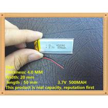 (6pcs) Bateria 500 Mah 3,7v 2 Fios 4mm X 20mmx 50mm 402050
