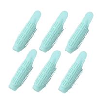 6PCS Hair Curler Clips Clamps Roots Perm Rods Styling Rollers Fluffy DIY Hair Tools Levemente Carregando facilmente parte do cabelo Grampos de Cabelo & Pinos (Verde)