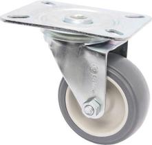 (6pçs) Rodizio Girat. Roda 3pol. Pvc Placa 60kg Por Roda (6pçs) Rodizio Girat. Roda 3pol. Pvc Placa 60kg Por Roda