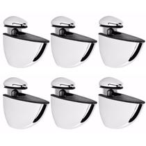 (6pçs) Suporte Tucano Grande Metal Zamak Cromado Prateleira (6pçs) Suporte Tucano Grande Metal Zamak Cromado Prateleira