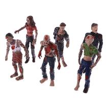6Pcs Walking Corpses Modelo Terror Zombies Kids Kids Action Figure Toys Dolls - Multicolor