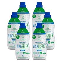 6Un Amaciante Vinagreen Algodão em frasco 1L Barato Atacado