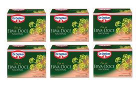 6un Chá de Erva Doce 15 sachês cada - Dr. Oetker