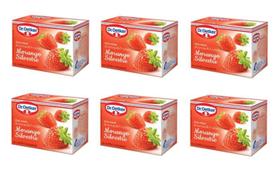 6un Chá Misto Morango Silvestre 10 Sachês - Dr. Oetker 6un Chá Misto Morango Silvestre 10 Sachês - Dr. Oetker