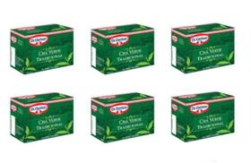 6un Chá Verde Tradicional 10 sachês cada - Dr. Oetker 6un Chá Verde Tradicional 10 sachês cada - Dr. Oetker