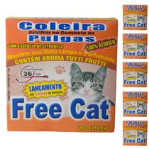 6un Coleira Antipulga Gato Free Cat