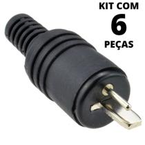 6un Conector Plug Paf Din 2 Pinos Macho Philips Akai Grundig Marantz Sansui Telefunken