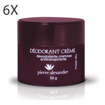 6un Desodorante Antitranspirante em Creme Vinho - 50g - PIERRE