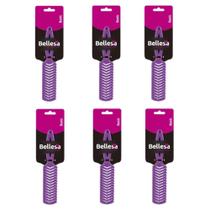 6un Escova de Cabelo Flex Reta - Bellesa 6un Escova de Cabelo Flex Reta - Bellesa