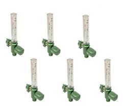 6Un Fluxometro Eco Anodizado 0-15L/MIN Para Rede De Oxigênio