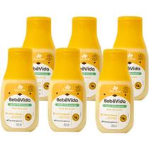 6UN Loção Hidratante Bebe Vida Leite de Arroz 200ml Davene