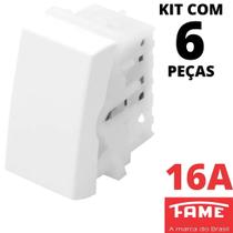 6un Módulo Interruptor Bipolar Paralelo Three Way 16A Modulare Evidence Blanc Mais FAME