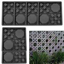 6un Molde Base p Bloco Concreto Artefato Cimento 39x39x7 Muro Parede Aberto Tijolo Vazado 6un Molde Base p Bloco Concreto Artefato Cimento 39x39x7 Muro Parede Aberto Tijolo Vazado