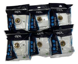 6un Plafon Soquete Porcelana Quadrado Opl Branco
