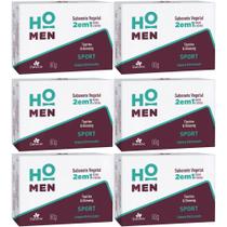 6UN Sabonete Ho Men Corpo E Barba Sport Men 90g Davene 6UN Sabonete Ho Men Corpo E Barba Sport Men 90g Davene